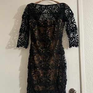 Elegant Black Lace Dress